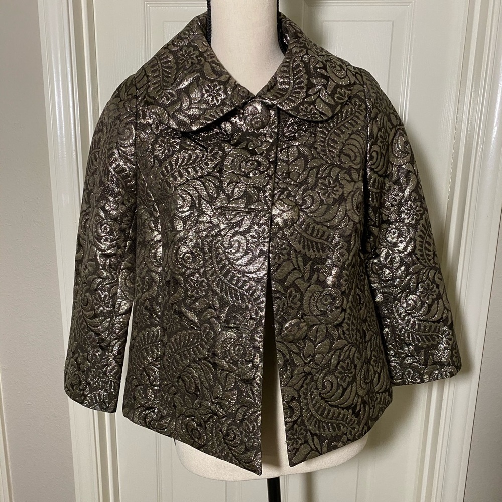 Banana Republic Jacquard Metallic Jacket XS